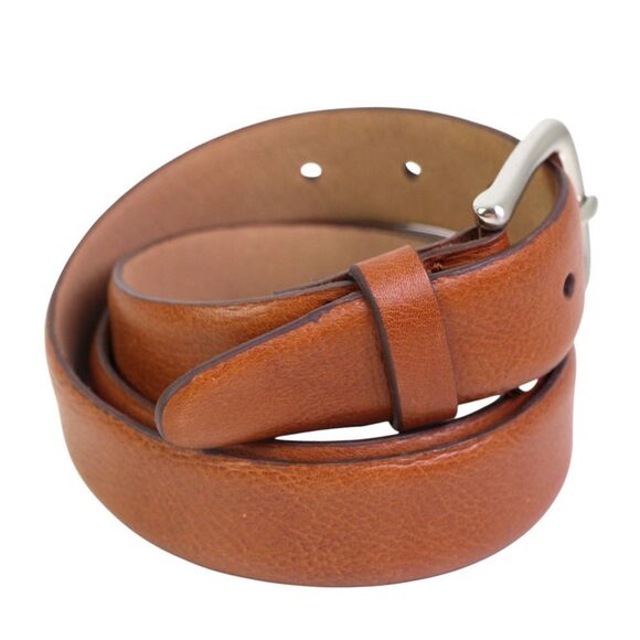 INDIA BROWN GENUINE LEATHER 1 1/4"Wd CASUAL DRESS MEN'S BELT Sz 34 (A96 - Picture 5 of 12